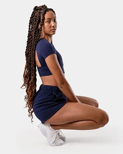 Kamo Fitness CozyTec Sweat Shorts Women High Waisted Lounge Comfy Casual Cotton Shorts with Pockets thumbnail 4