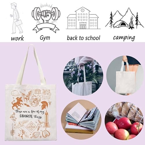ENSIANTH Movie Inspired Tote Bag PJO Movie Merch Fan Gift Long Island Sound Shoulder Bag Greek Mythology Gift (pjo thing bag) thumbnail 3