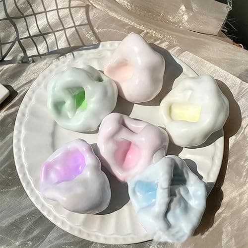 Stress Relief Sand Glutinous Balls, Mini Stress Balls Squishy Fidget Toys, Shapeable Vacuum S-tress Ball for Kids & Adults, Fun Slow Rising Squeeze Sand Stressball Sensory Reliever Pinch Toy thumbnail 6