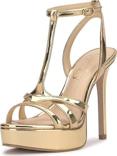 Jessica Simpson Women’s Sippete Platform Stiletto T-Strap Sandal - Image 1