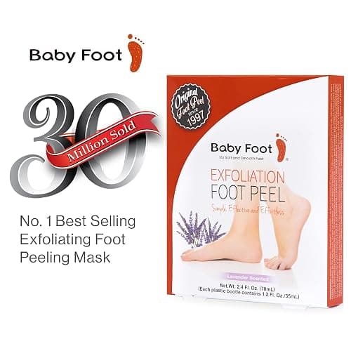 Baby Foot Original Exfoliation Foot Peel - Callus Remover for Rough Cracked, Dry Feet, Dead Skin Removal - Foot Peeling Mask for Baby Soft Feet - Spa Experience at Home & Gift Ideas - Lavender Scented thumbnail 2