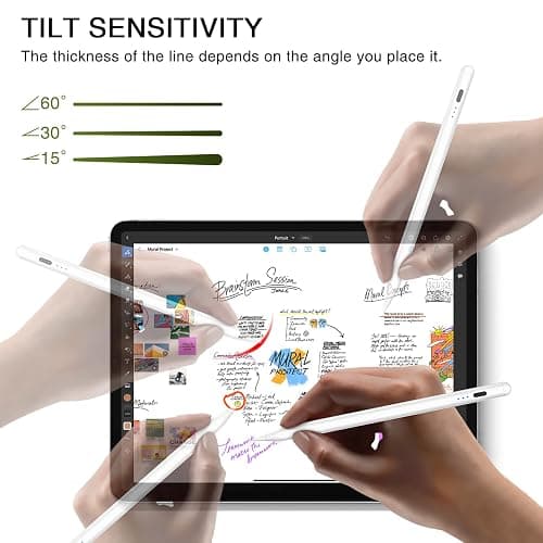 HATOKU Stylus Pen for iPad 2018-2025, 15 Mins Fast Charging Magnetic Pencil (1st Generation) with Tilt Sensitivity & Palm Rejection for iPad 6-8/9/10/11, Air 3/4/5/M2/M3, Mini 5/6/7, Pro 11/12.9/M4/M5 thumbnail 6