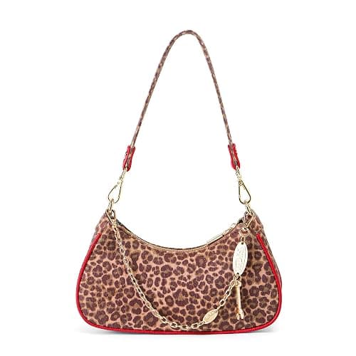 Von Dutch Womens Graphic Shoulder Bag – Stylish Handbag | Silver Chain, Wrench Charm Handbag with Adjustable Strap, Spacious Interior, and Iconic Logo Design thumbnail 4