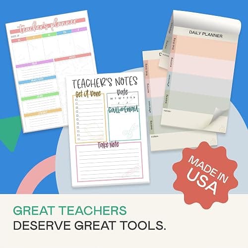 Tiny Expressions Teacher Notepad - Teacher To Do List Note Pad - Stationary Classroom Must Haves for Elementary and Middle School - Teacher Appreciation Gifts for Women thumbnail 8