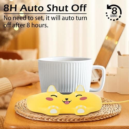 PUSEE Mug Warmer,Coffee Warmer for Desk Candle Warmer Auto Shut Off,Coffee Cup Warmer with 3 Temp Settings,Electric Beverage Warmer Plate for Coffee,Tea,Water Milk and Cocoa(Not Include Cup) thumbnail 5