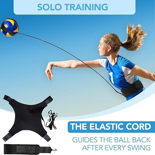 Inscool Volleyball Training Equipment Aid - Level Up Your Skills with Solo Practice, Realistic Repetitions & Adjustable Design - Perfect for Volleyball Players of All Levels & Genders thumbnail 2