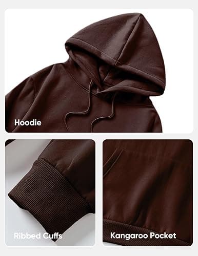 JMIERR Mens Casual Cotton Hooded Collar Drawstring Hoodies Pullover Sweatshirts Casual Long Sleeve Shirts thumbnail 7
