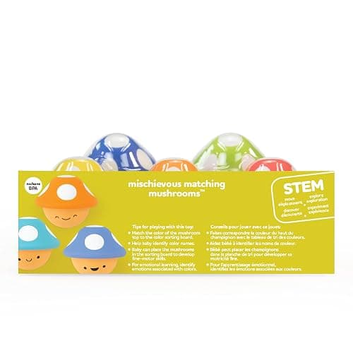 Sassy Mischievous Matching Mushrooms, Sorting Board, Social Emotional Learning Toy, STEM, 12+ Months thumbnail 8