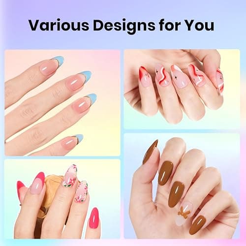 Beetles Gel Nail Polish Kit with U V Light -54 Pcs Gel Nail Kit Four Seasons Glow 32 Colors Set with Everything Base Top Coat Soak Off at Home Nail Kit Salon Manicure Beginner Gifts for Women Girls thumbnail 4