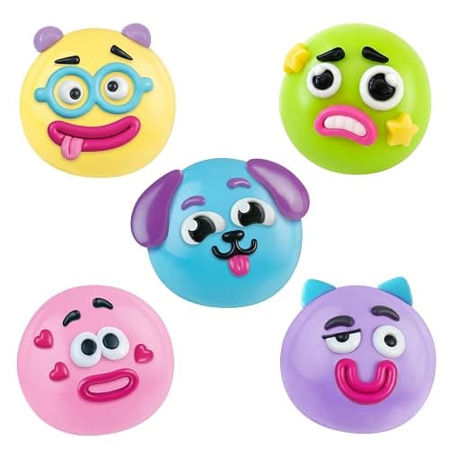 ORB Curiosities Assorted Smushers Slow Rising Squishy Faces - 1 Assorted Smushers Squishy Face - Cute Face Squishies with Soft, Smushy Marshmallow Squish - Fidget and Stress Balls for Kids and Adults thumbnail 2