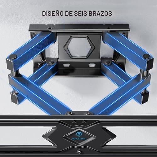 PERLESMITH Soporte TV Pared Articulado Inclinable Y Giratorio – Soporte TV para 26-70 Pulgadas Pantallas – MAX VESA 400x400mm, para Soportar 45kg thumbnail 3