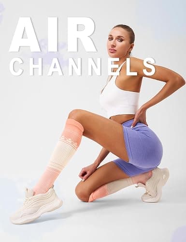 FITRELL 3 Pairs Compression Socks for Women and Men 20-30mmHg-Circulation Support Socks thumbnail 7