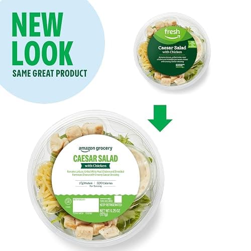 Amazon Grocery, Caesar Salad with Chicken, 6.25 Oz (Previously Amazon Fresh Brand, Packaging May Vary) thumbnail 3