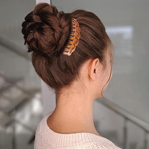 COMNICO 6 Pcs French Hair Side Combs, Women Hair Comb Accessories Set Plastic Twist Decorative Comb Hair Clips 4 Colors Bridal Wedding Veil Teeth Hair Combs for Multiple Hairstyles Girls Women thumbnail 6