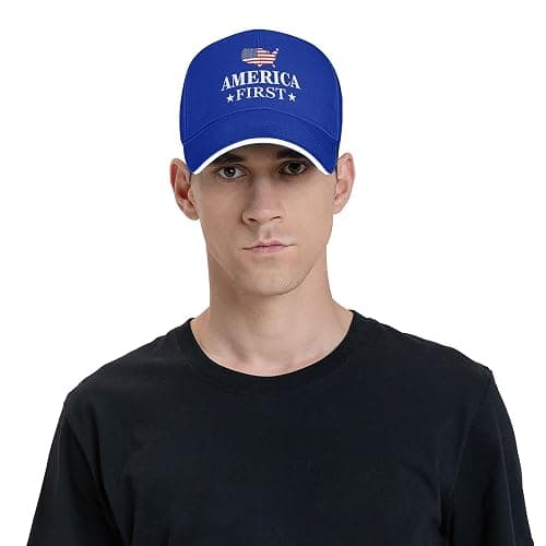 Vetrova America The First Hat 4th of July Golf Hats for Mens Women Dad Caps thumbnail 8