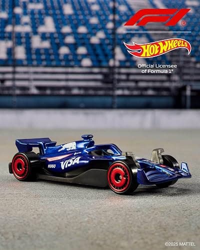 Hot Wheels Toy Cars Formula 1 5-Pack, Set of 5 1:64 Scale Die-Cast Vehicles Featuring F1 Racing Team Decos, Collectible Race Cars, JGF58 thumbnail 3