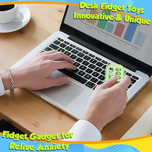 Handheld Fidget Toys for Kids Adults: Multi-Functional Silent & Audible Fidget Pad for ADHD Anxiety Relief - 3 Pack Stress Sensory Toys with Slider, Gears, Controller Stick, Balls - Classrooms Prize thumbnail 4