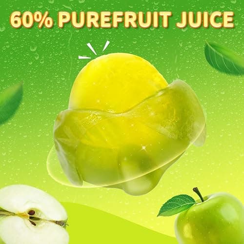 AMOS Peelerz Peelable Gummy Candy Bundle, Mango Green Apple Cherry Passion Fruit Flavors, Fruit Gummy Variety Pack, 4 Pack thumbnail 4