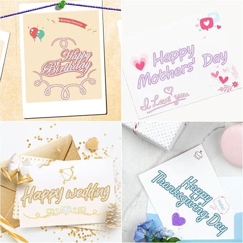 ATDOALL Double Line Outline Markers, 24 Colors Self-Outline Metallic Markers Super Squiggles Shimmer Outline Marker Set for Drawing, Birthday Greeting Card, Doodling, Journal, DIY Art Crafts thumbnail 9