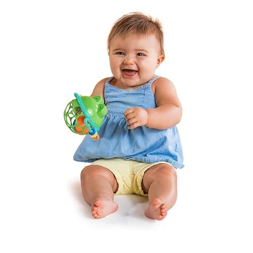 Bright Starts Little Shakers 6pc Gift Set, Easy-Grasp Oball Technology, Baby Rattles, Balls and Teethers, On-The-Go Toys, Lightweight, Unisex, Newborn+ thumbnail 8