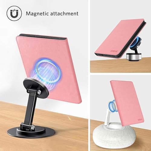 CoBak Stand Case for 7" Kindle Paperwhite 12th Gen 2024 and Kindle Colorsoft with Hand Strap - Compatible with iPhone MagSafe, for Samsung/Belkin/Anker Wireless Charging Pads, Durable, Auto Sleep Wake thumbnail 5