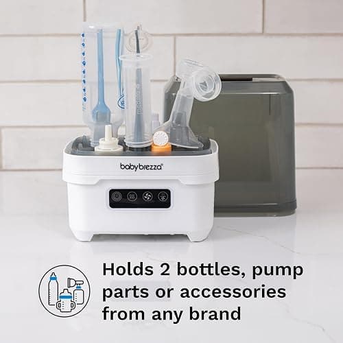 Baby Brezza Portable Baby Bottle Sterilizer Dryer for Travel - Compact Mini Sterilizer Fits Bottles, Pump Parts and Accessories thumbnail 7