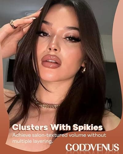 Manga Lash Clusters Kit with Spikes Wispy Fluffy Cluster Eyelash Extensions Kit Anime Eyelashes Clusters Reusable Faux Mink Fairy Individual Lash Extension Kit (D Curve 12-18mm 204 pieces) thumbnail 2