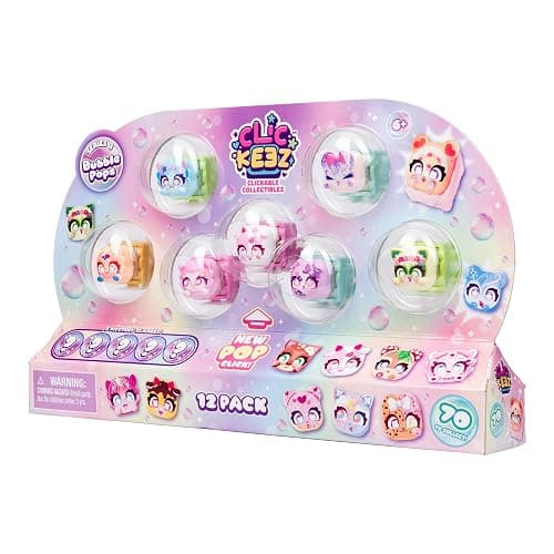 Clickeez Series 3 12-Pack | 12 Collectible Character Keyboard Keys Click and Clack | Create 2 Keychains | Ages 6+ thumbnail 7