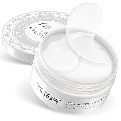 NAZANO Under Eye Patches - 60 Pack for Puffy Eyes, Dark Circles, Bags & Wrinkles with Hydrolyzed Collagen & Hyaluronic Acid - Eye Care Pads for Daily Skincare (White) - Image 1