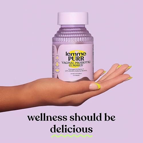 Lemme Purr Vaginal Probiotic Gummies for Women, 30-Day Supply | Balanced pH, Healthy Odor, Yeast Balance & Flora Support + Vitamin C for Immune Health - Tasty Pineapple thumbnail 8