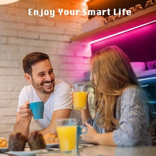 dalattin Bluetooth Led Lights for Bedroom 100ft,Smart Led Strip Lights with App Control Remote Control, RGB LED Light Strips,Music Sync Color Changing Room Decoration Party, (2 Rolls of 50ft) thumbnail 7