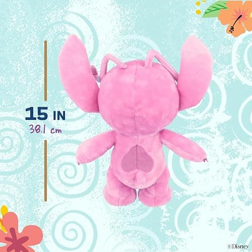 Kids Preferred Disney Baby Lilo & Stitch Angel Soft Huggable Stuffed Animal Cute Plush Toy for Toddler Boys and Girls, Gift for Kids, Pink Angle 16 Inches thumbnail 3