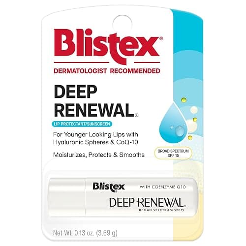 Blistex SPF 15 Deep Renewal Lip Protectant,for Younger lokking Lips, 0.13 Ounce - Image 1