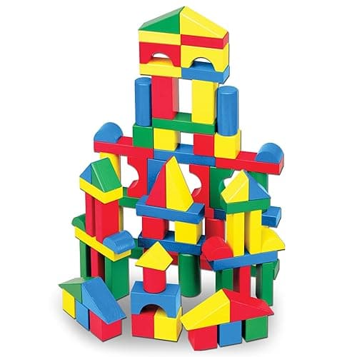 Melissa & Doug Wooden Building Blocks