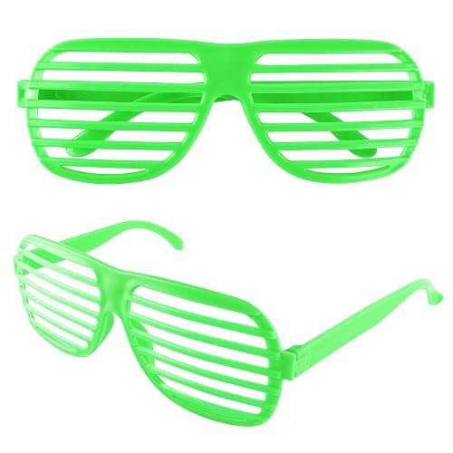 Super Z Outlet 12 Pairs of Plastic Shutter Glasses Shades Sunglasses Eyewear Party Props Assorted Colors thumbnail 3