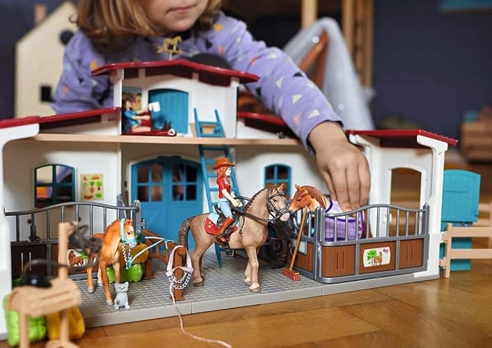 Schleich Horse Club - 115Pc Lakeside Riding Center - Kids Ages 5+ | 42567 | Horse Figurine, Equestrian Toy for Girls 5+, Realistic Horse Toy, Screen-Free Imaginative Pretend Play, Party Gifts thumbnail 8