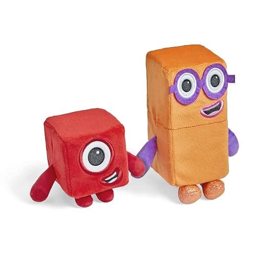 hand2mind Numberblocks One & Two Playful Pals Plush, Numbers for Toddlers, Preschool Math Learning Toys, Stuffed Animal Plushies, Counting Blocks Stuffies, Kids Birthday Gifts, Easter Basket Stuffers - Toys thumbnail 6