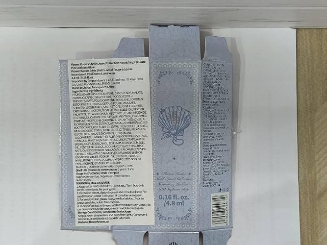 Flower Knows Shell's Jewel Nourishing Lip Glaze,Hydrating Cool Rose Lip Gloss with Hyaluronic,Moisturizing Plumping Oil,Non-Sticky,0.16 Fl.Oz(P04 Seafoam Glow) thumbnail 9