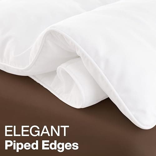 Utopia Bedding Queen Comforter, Duvet Insert, White, 88 x 88 Inches | Soft and Fluffy Down Alternative Bed Comforter, All Season, Breathable, Corner Tabs, Box Stitched, Durable, Machine Washable thumbnail 7