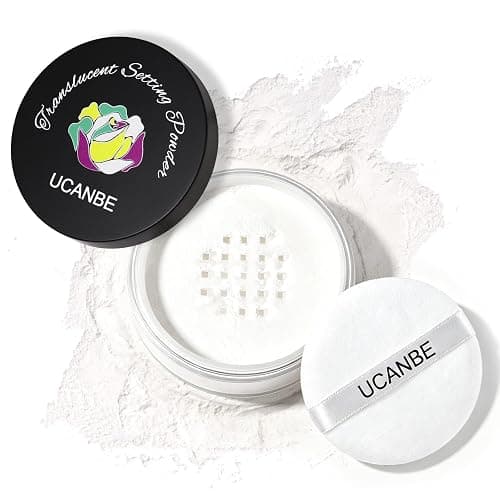 UCANBE Translucent Loose Setting Powder, Talc-Free Soft Matte Oil Control Face Finishing Powder with Vitamin E for Everyday Makeup & Face Paint, Blurs Pores & Fine Lines, Lightweight Long-Lasting - Image 1