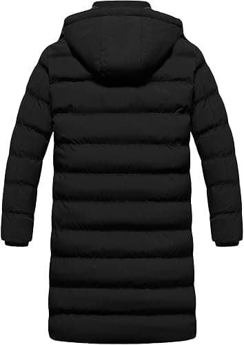 CREATMO US Men's Long Winter Coat Waterproof Thicken Warm Parka Quilted Insulated Puffer Jacket with Removable Hood thumbnail 2