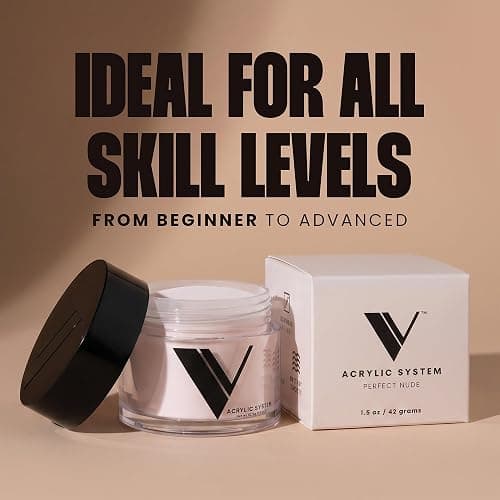 V Beauty Pure Acrylic Nail Powder, Perfect Nude Acrylic Powder, 1.5 Oz | Colored Acrylic Nail Cover Powder for Professionals & Beginners – Self-Leveling, Non-Yellowing, Bubble-Free, Fade-Resistant thumbnail 2