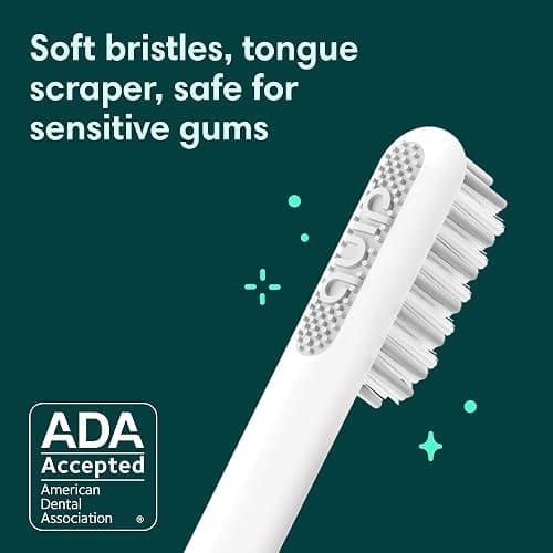 quip Sonic Toothbrush for Adults with Timer - Includes Extra Brush Head and Travel Cover Mount - Electric, Soft Bristle Refill Head, Plastic Handle, 3 Month Battery Life - Travel Toothbrush - Lavender thumbnail 5