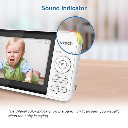 VTech VM924 Video Baby Monitor with Camera, Pan&Tilt, Baby Monitor with 5" LCD Screen,Up to 17 Hrs Battery Life,1.33x Zoom,Night Vision,300m Long Range,Soothing Sounds,2-Way Talk,Secured Transmission thumbnail 10