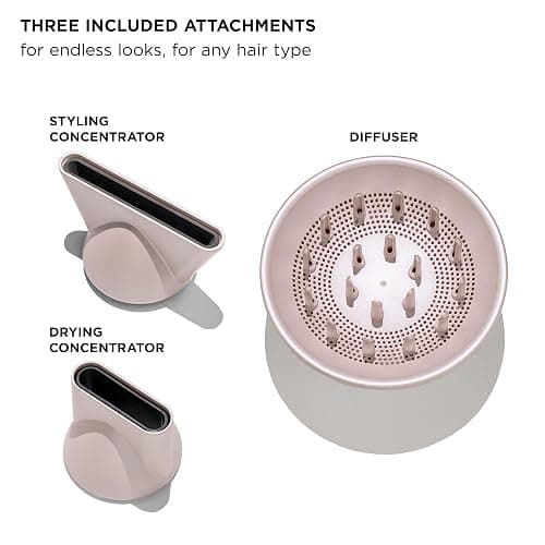T3 LuxeDry High-Performance Hair Dryer Set with Drying Concentrator, Styling Concentrator & Diffuser Attachments |Fast, Powerful Drying & Styling |for All Hair Types thumbnail 2