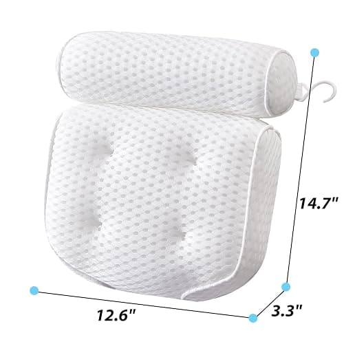 AEROiVi Luxury Bath Pillows for Tub，Bath Pillow Bathtub Pillows for Head and Neck Support Bath Cushion Made from Soft Spacer Mesh Material with Suction Cups thumbnail 2