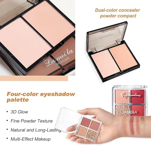 Makeup Kit for Teens & Girls, Makeup Set for Beginner | Make Up Sets for Girls 6-12 , rich colors. Simple to use. Lightweight, great gift for festivals & birthdays thumbnail 4