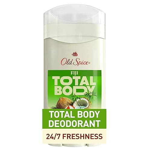Old Spice Whole Body Deodorant Stick for Men, Aluminum Free, Fiji Scent, 24/7 Odor Protection, 24/7 Lasting Freshness, Dermatologist Tested, Gentle on Skin, Safe to Use All Over, 3.0 oz - Fiji