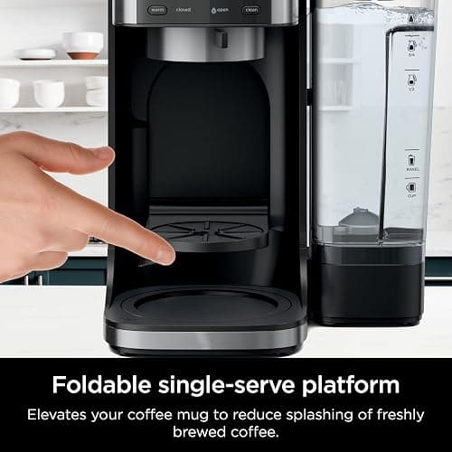 Ninja DualBrew Pro Hot & Iced Coffee Drip Coffee Maker (Renewed) | Compatible with K-Cup Pods | 3 Brew Styles (Classic, Rich, & Iced) | 70oz Removable Reservoir & Dishwasher Safe | Black | 14-Cup thumbnail 5