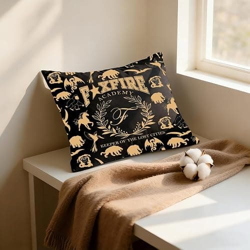 WCGXKO Book Lover Gift Academy Keeper of The Lost Cities Bookish Pillowcase Bookish Bookworm Gift (Academy Pc) thumbnail 2
